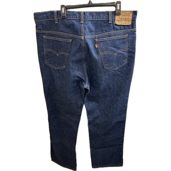Vintage Levis Mens Jeans 42X34 Blue Orange Tab 20517 0217 Cotton Measure 42x30